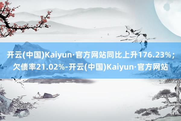 开云(中国)Kaiyun·官方网站同比上升176.23%；欠债率21.02%-开云(中国)Kaiyun·官方网站