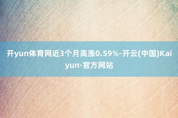 开yun体育网近3个月高涨0.59%-开云(中国)Kaiyun·官方网站